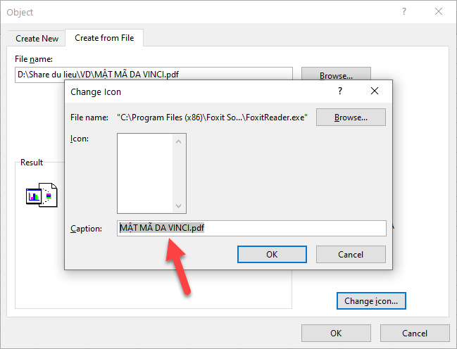 Chèn file PDF vào bảng tính Excel - 13