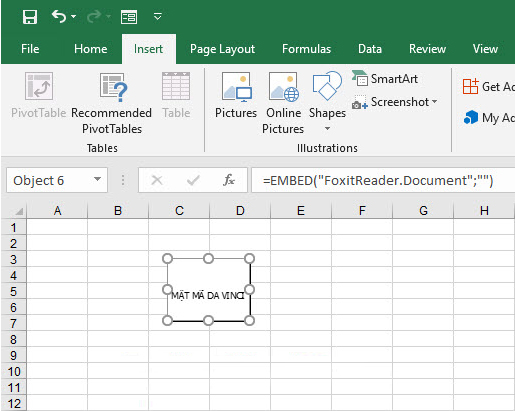 Chèn file PDF vào bảng tính Excel - 14