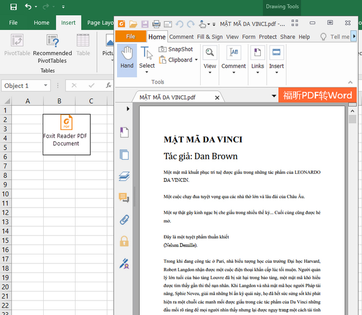 Chèn file PDF vào bảng tính Excel - 9