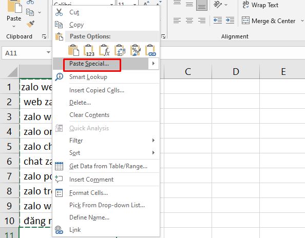 Cách chuyển cột thành dòng - dòng thành cột trong Excel - 11