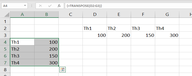 Cách chuyển cột thành dòng - dòng thành cột trong Excel - 17