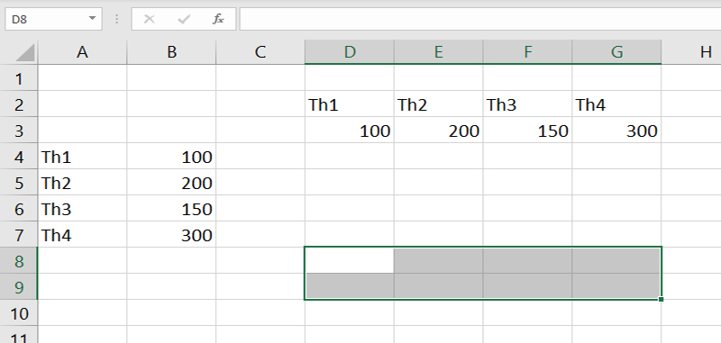 Cách chuyển cột thành dòng - dòng thành cột trong Excel - 18