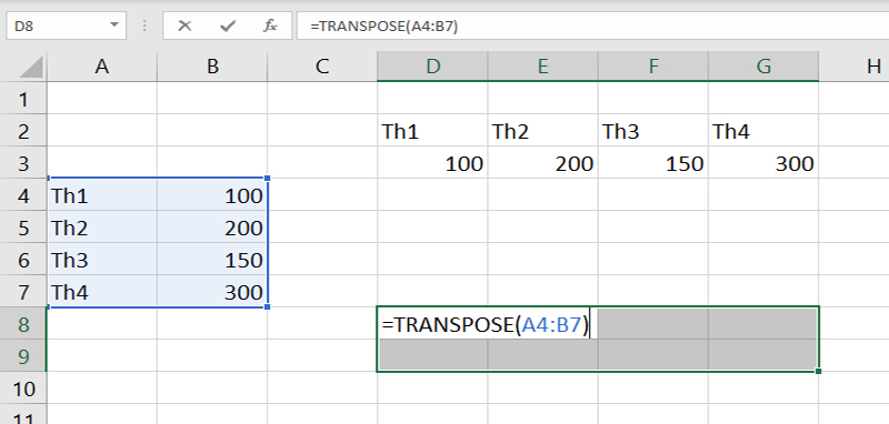 Cách chuyển cột thành dòng - dòng thành cột trong Excel - 20