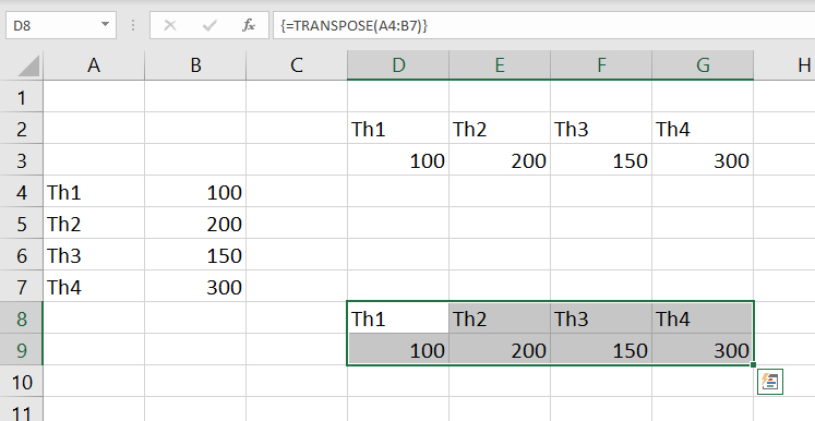 Cách chuyển cột thành dòng - dòng thành cột trong Excel - 21