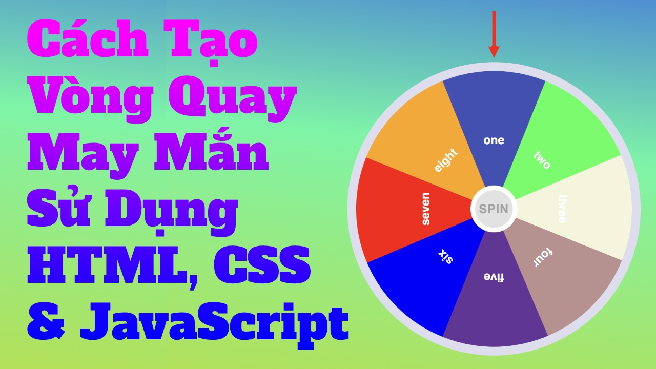 Cách Tạo Vòng Quay May Mắn Sử Dụng HTML, CSS & JavaScript