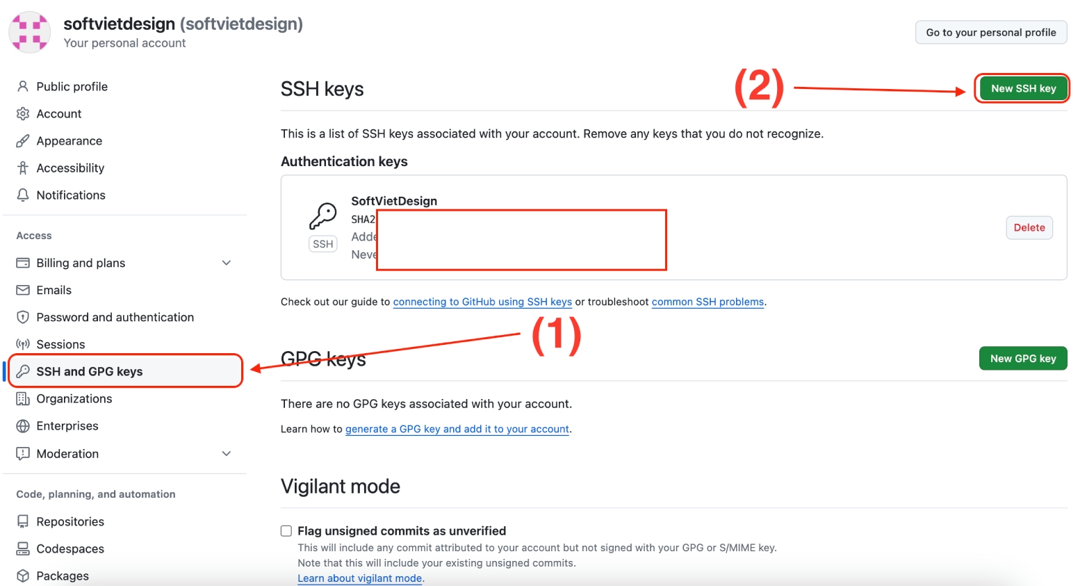 Hướng dẫn tạo và sử dụng SSH Key với Gitlab và Github