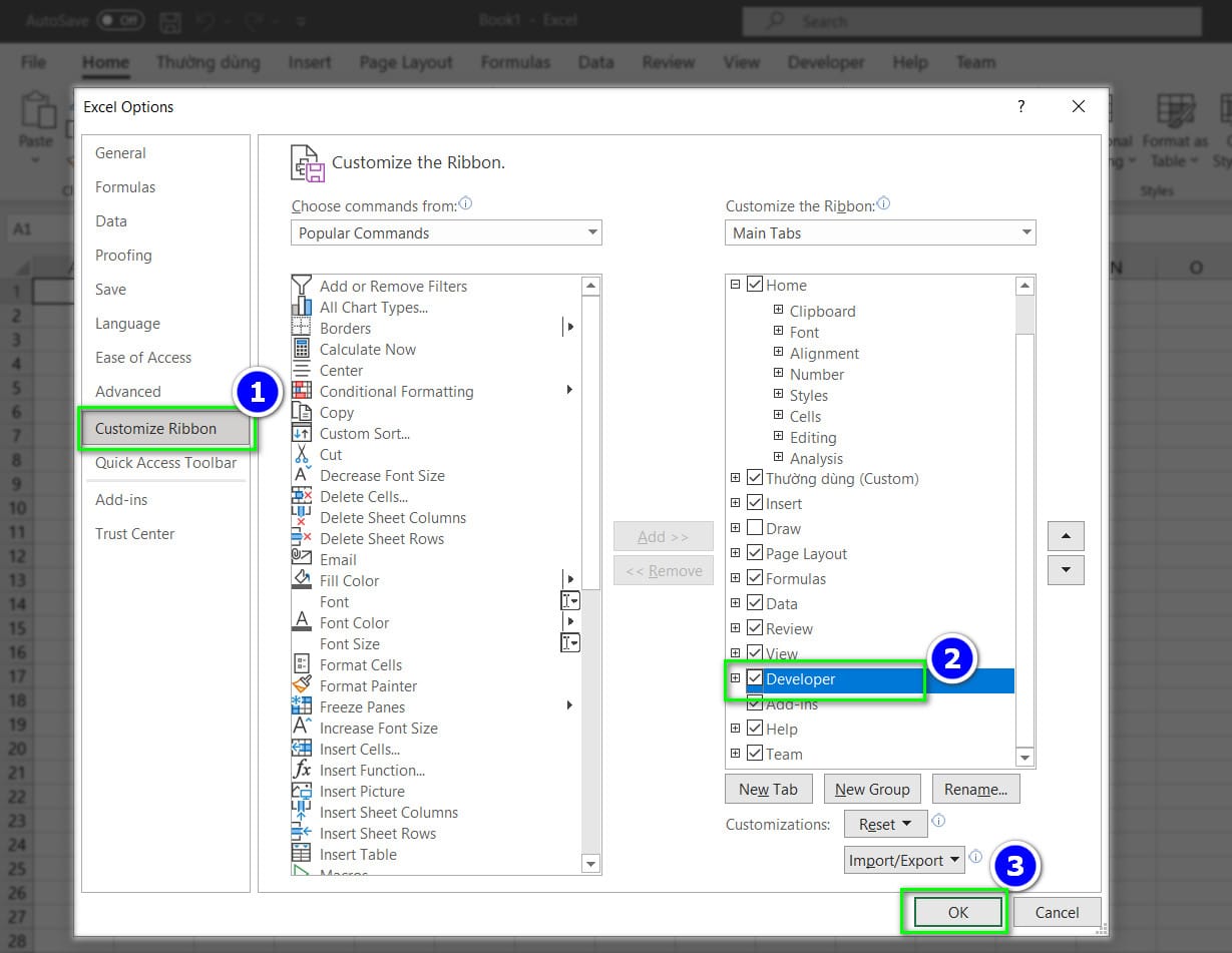 Hướng dẫn c&aacute;ch tạo Button trong Excel - 3