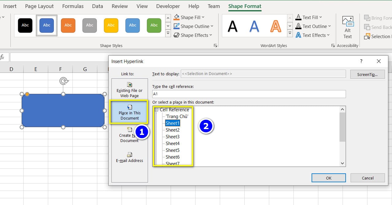 Hướng dẫn c&aacute;ch tạo Button trong Excel - 9