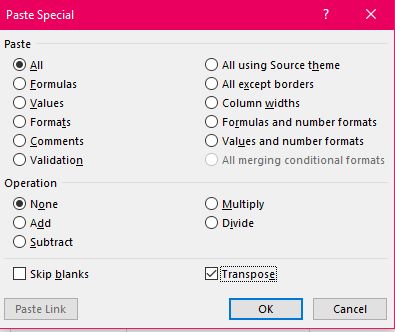 C&aacute;ch chuyển cột th&agrave;nh d&ograve;ng - d&ograve;ng th&agrave;nh cột trong Excel - 12