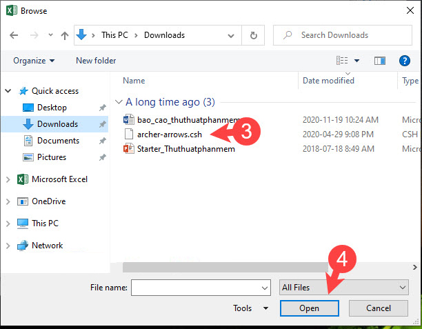 Hướng dẫn c&aacute;ch đ&iacute;nh k&egrave;m file v&agrave;o Excel - 7