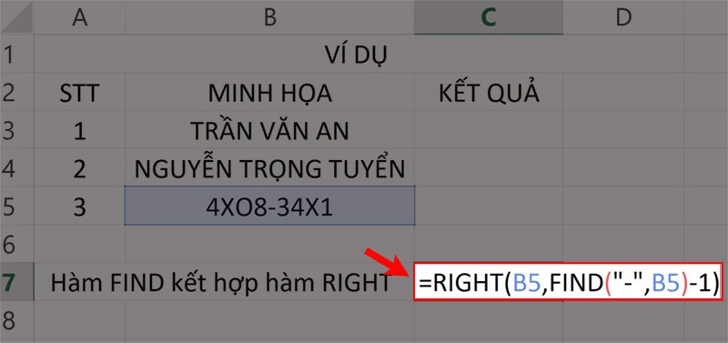 Hướng dẫn sử dụng h&agrave;m FIND trong Excel - 11