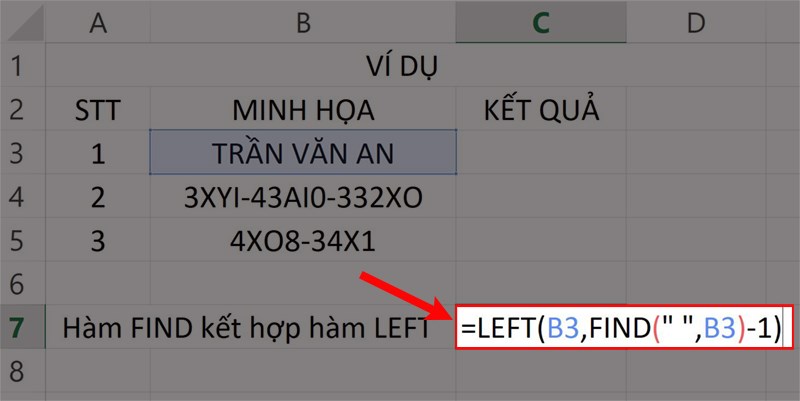 Hướng dẫn sử dụng h&agrave;m FIND trong Excel - 7