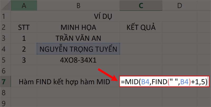 Hướng dẫn sử dụng h&agrave;m FIND trong Excel - 9
